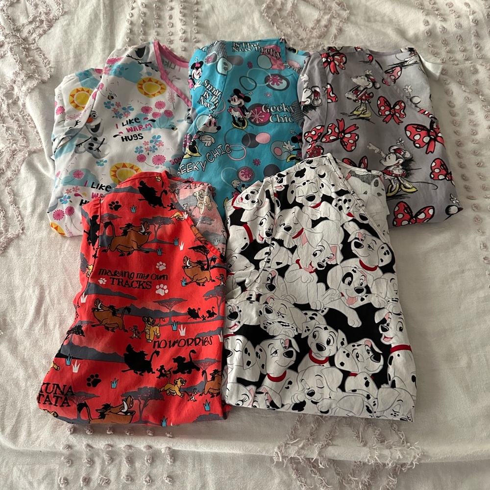 Medium Disney Scrub Top Bundle